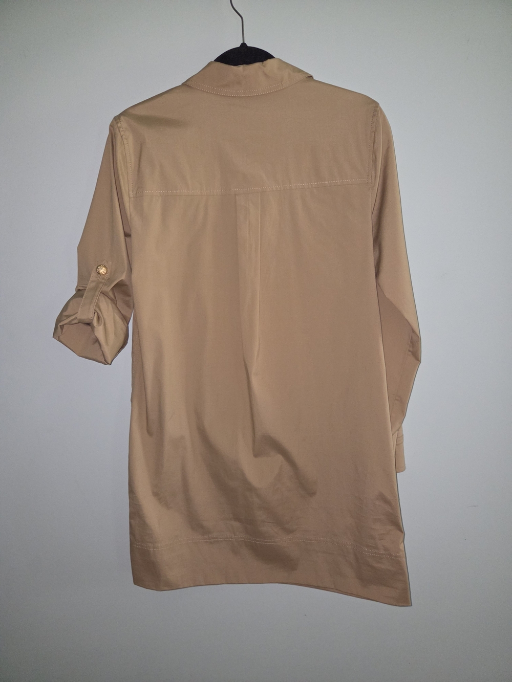Veronica Beard Tan Collar Shirt - Neutral Beige - Picture 9 of 9